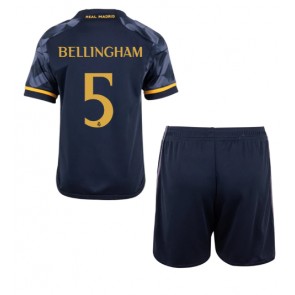 Real Madrid Jude Bellingham #5 kläder Barn 2023-24 Bortatröja Kortärmad (+ korta byxor)